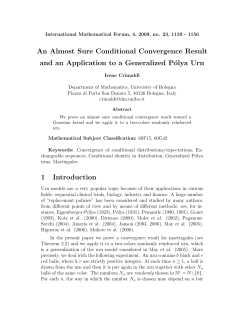 An Almost Sure Conditional Convergence Result and an Application