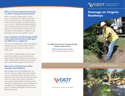 Drainage on Virginia Roadways