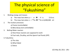 Energy from REDUCTION in mass (increase in nuclear binding)