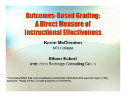 Outcomes-based Grading