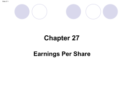 Earnings per share &ndash; diluted calculation