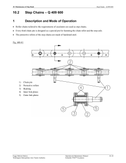 Step Chain Maintenance
