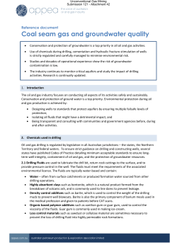 Coal seam gas and groundwater quality