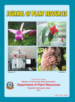 DPR Journal 2017 Corrected.pmd - Department of Plant Resources