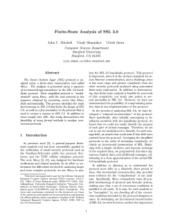 Finite-State Analysis of SSL 3.0