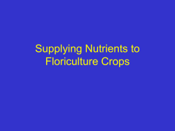 Growing Media, Nutrients, and Fertilizers