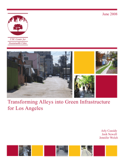 Transforming Alleys into Green Infrastructure for Los Angeles