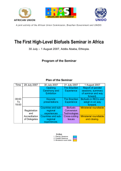 AU-Brazil_UNIDO biofuels seminar