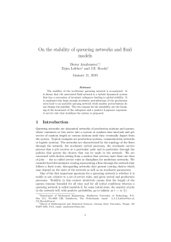 On the stability of queueing networks and fluid models