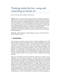 Thinking inside the box: using and controlling an Oracle AI
