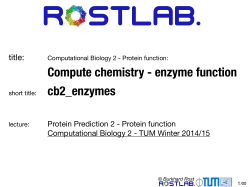 Compute chemistry - enzyme function