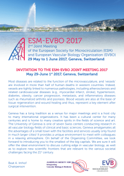 INVITATION TO THE ESM-EVBO JOINT MEETING 2017 May