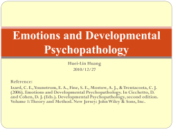 emotion dysregulation and psychopathology