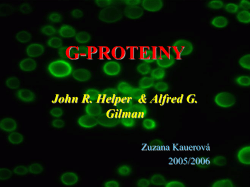 G-PROTEINY