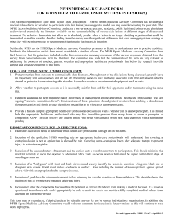 New Skin Lesion Release Form