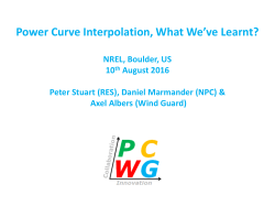 Linear Interpolation - PCWG > Power Curve Working Group