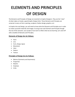 Elements and Principles of Design