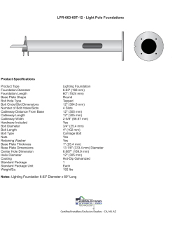 LPR-663-60T-12 - Light Pole Foundations