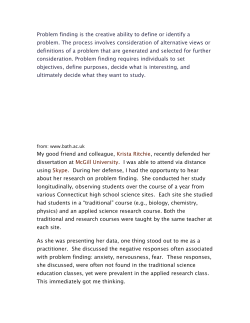 Problem finding in clinical medicine