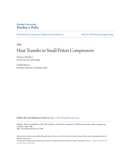 Heat Transfer in Small Piston Compressors - Purdue e-Pubs