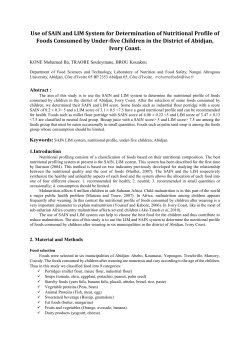 SAIN and LIM score of some animal protein