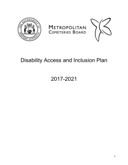 Disability Access and Inclusion Plan 2017-2021