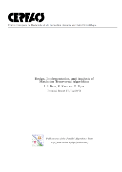 Design, Implementation, and Analysis of Maximum