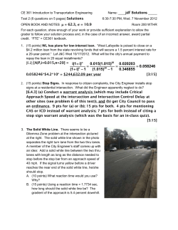 CE 361 Introduction to Transportation Engineering Name: ____jdf