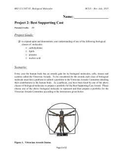 Project 2: Best Supporting Cast