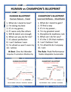HUMAN vs CHAMPION`S BLUEPRINT