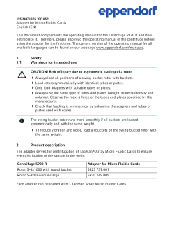 document: Instructions for use - Products