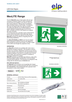 MexLITE Range - Emergency Lighting Products Ltd