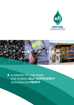 A solution for coal mines that enables SELF