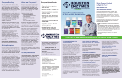 Product brochure - Houston Enzymes