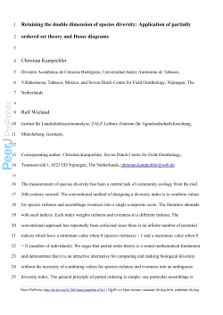 Retaining the double dimension of species diversity