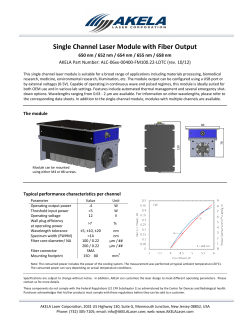 650nm Single Channel Laser Module