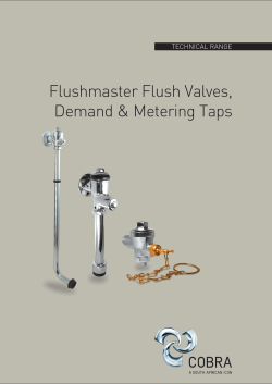 Flush Valves Brochure New CI