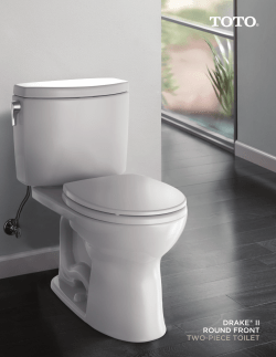 drake&reg; ii round front two-piece toilet