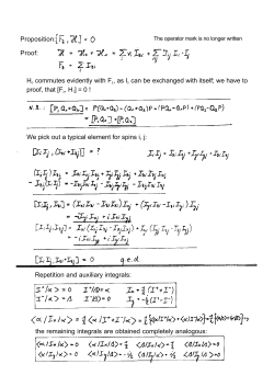 Proposition: Proof: Ho commutes evidently with Fz