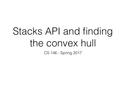 Stacks API and finding the convex hull