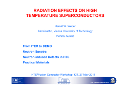 radiation effects on high temperature superconductors