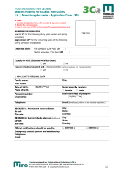Application form