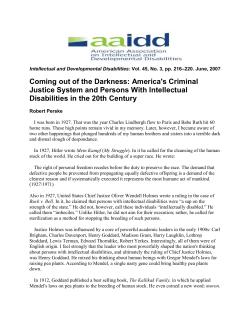 Coming out of the Darkness: America`s Criminal