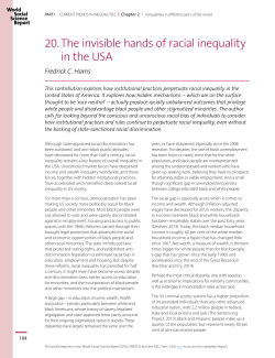 The Invisible hands of racial inequality in the USA