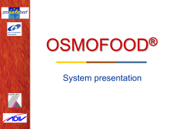 OSMOFOOD &reg; SYSTEM - Pro Safe Beef