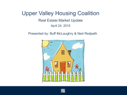 Real Estate Market Update - Upper Valley Housing Coalition