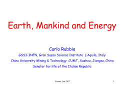Earth, Mankind and Energy
