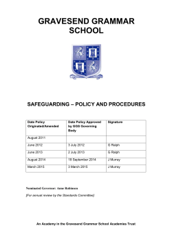 Gravesend Grammar School is committed to safeguarding and