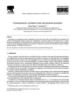 Comonotonicity, correlation order and premium
