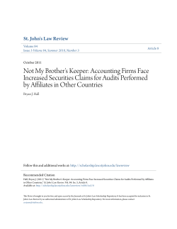 Accounting Firms Face Increased Securities Claims for Audits